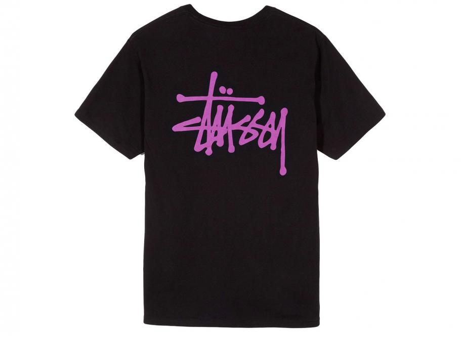 stussy tee black