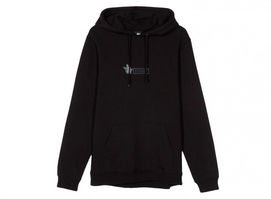 Stussy butterfly store applique hoody