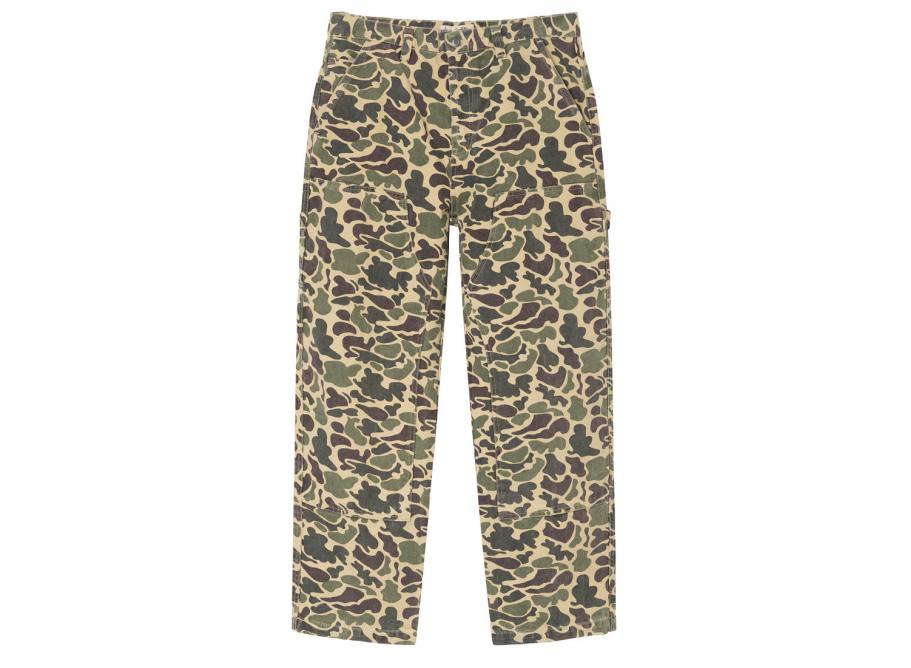 Stussy Camo Canvas Work Pant Brown