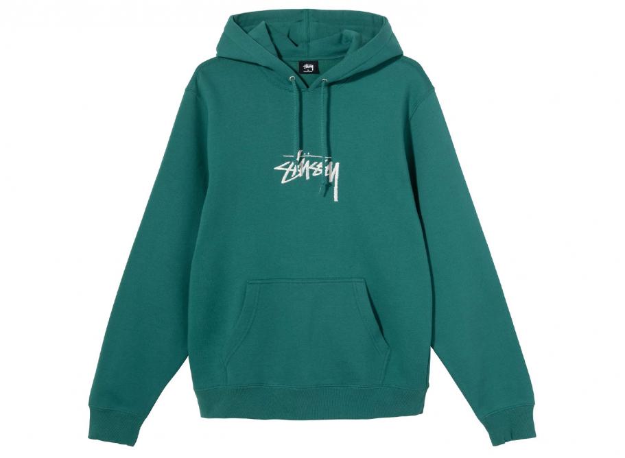 stussy stock logo applique hood